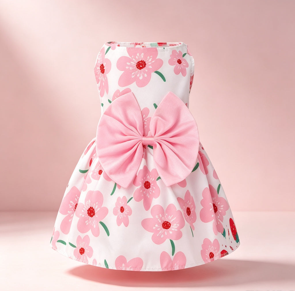 Tailcloset 4pcs Pet Summer Dress Skirt for Small Dogs Cats