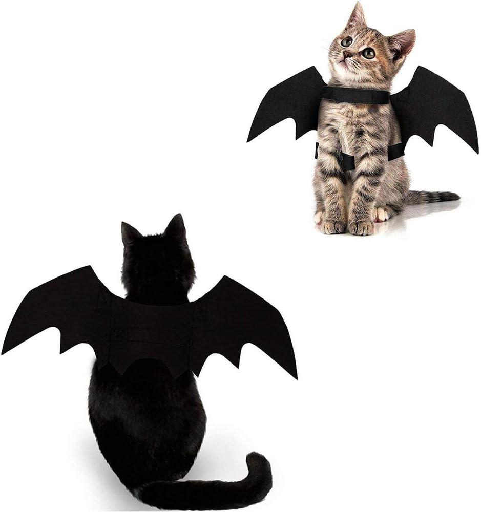 Tailcloset Halloween Bat Wings Pet Costume Small Dogs Cats