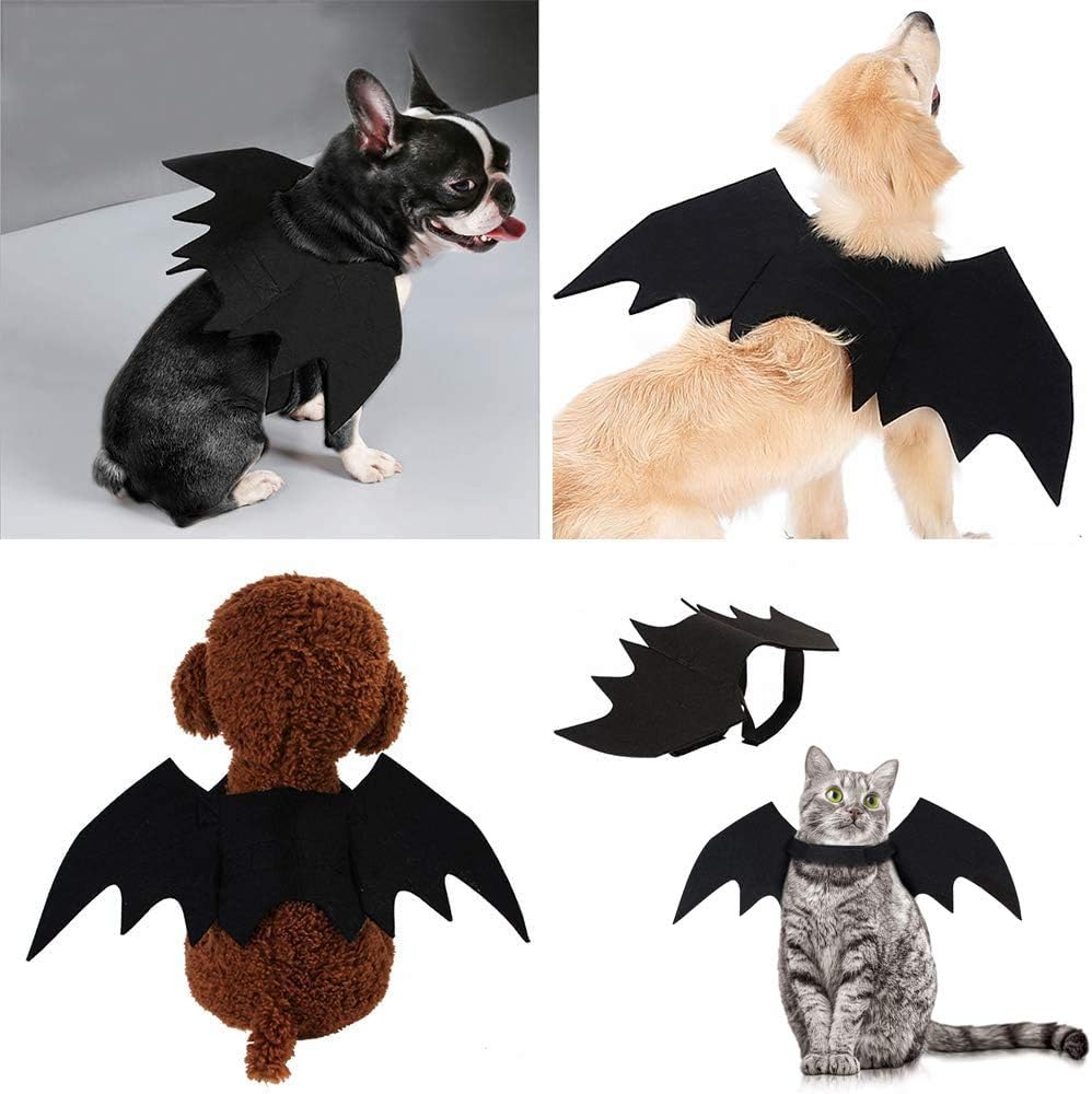 Tailcloset Halloween Bat Wings Pet Costume Small Dogs Cats