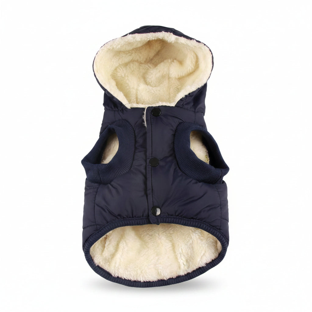 Tailcloset Fleece Lined Warm Dog Hoodie Winter Jacket Small Dogs Red XS