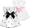 Tailcloset Strawberry Print Bow Dress Cotton Pet Dress Small Dogs Cats Female XS