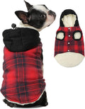 Tailcloset Fleece Lined Warm Dog Hoodie Winter Jacket Small Dogs Red XS
