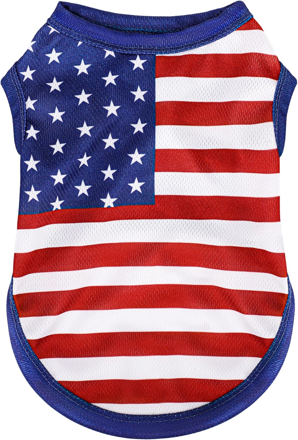 Tailcloset American Flag Dog Vest Shirt Tank Top Independence Day Blue M
